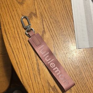 Lululemon Pink Keychain